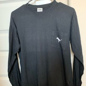 PINK Victoria’s Secret Black Long Sleeve T-Shirt